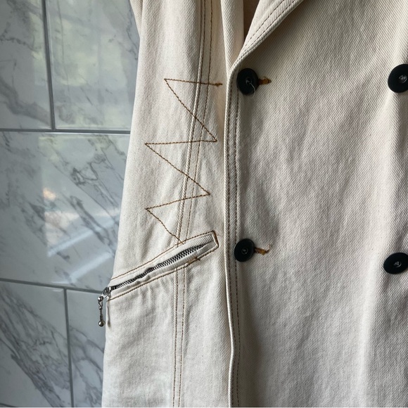 🏷️ VINTAGE Fore Warned Denim Skort/Jumper/Romper - Picture 2 of 15